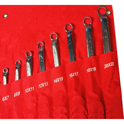 Набор ключей накидных 8 предметов 6-22 мм NNK008 6-22